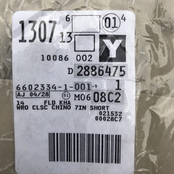 Still in original  wrapping khaki shorts -14 - Picture 1 of 2